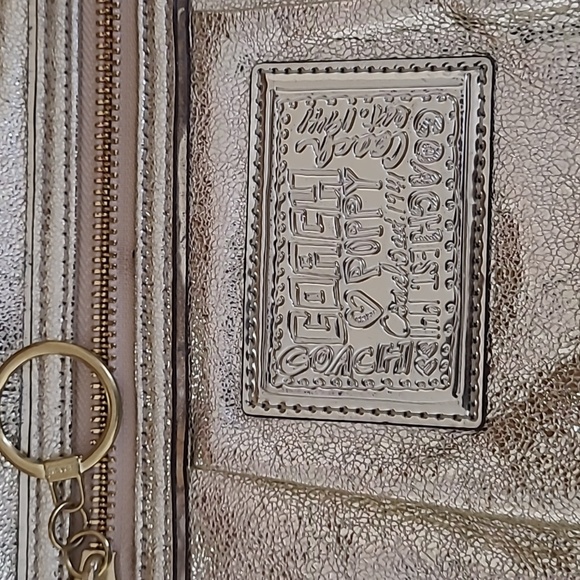 Coach Poppy Gold purse - Picture 2 of 7